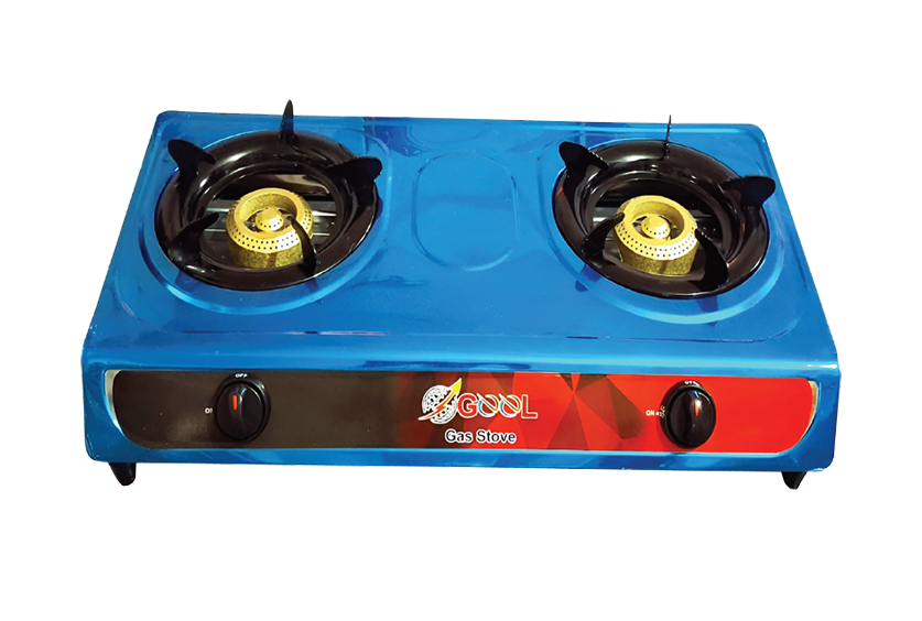 GEEL AUTO GAS STOVE DOUBLE SS 90 MM HONEY COMB BURNER BLACK JICK (209)