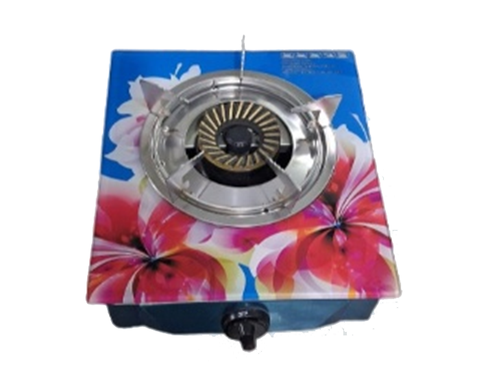 GEEL AUTO GAS STOVE SINGLE GLASS 100 MM IRON PINIUM (310)