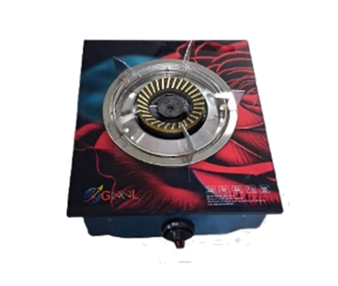 GEEL AUTO GAS STOVE SINGLE GLASS 120 MM IRON PINIUM (311)