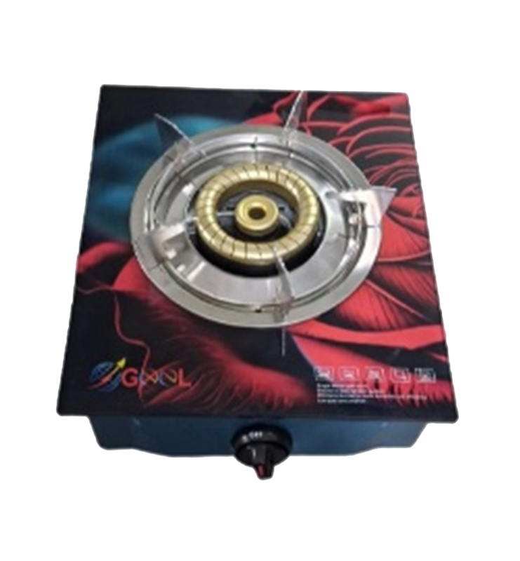 GEEL AUTO GAS STOVE SINGLE GLASS 120 MM CASTING (304)