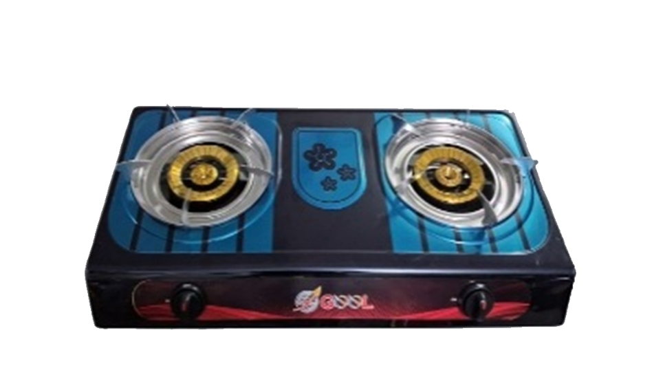 GEEL AUTO GAS STOVE DOUBLE SS 120 MM COPPER COLOR (212)