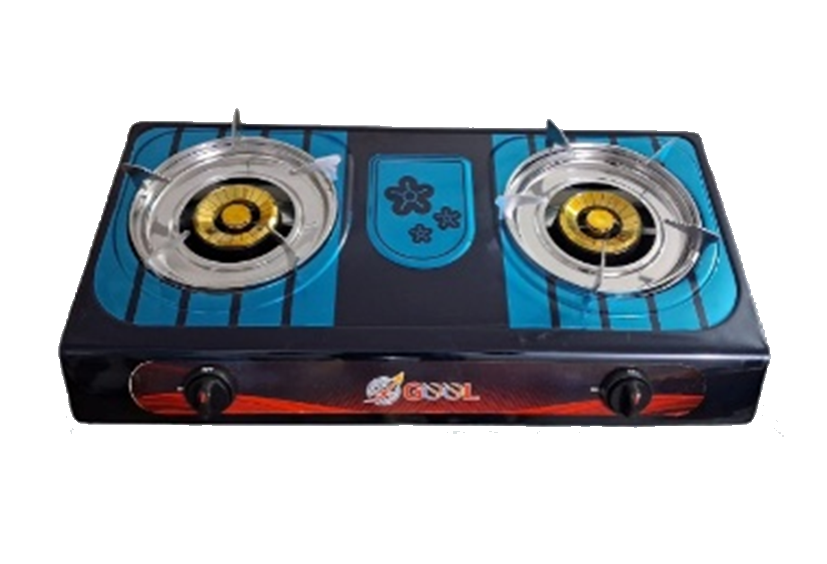 GEEL AUTO GAS STOVE DOUBLE SS 100 MM COPPER COLOR (211)