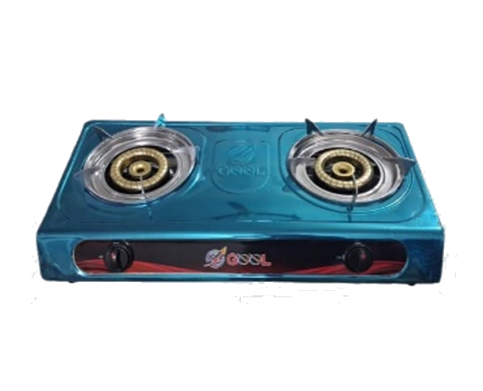 GEEL AUTO GAS STOVE DOUBLE SS 120 MM PREMIUM (217)